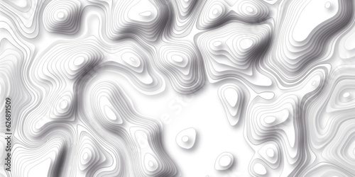 Pattern with lines and dots The stylized height of the topographic map contour in lines and contours isolated on transparent. Black and white topography contour lines map isolated on white background.