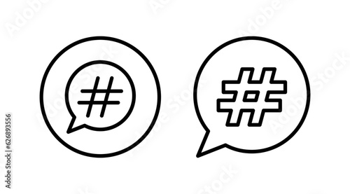 Hashtag icon vector. hashtag simbols