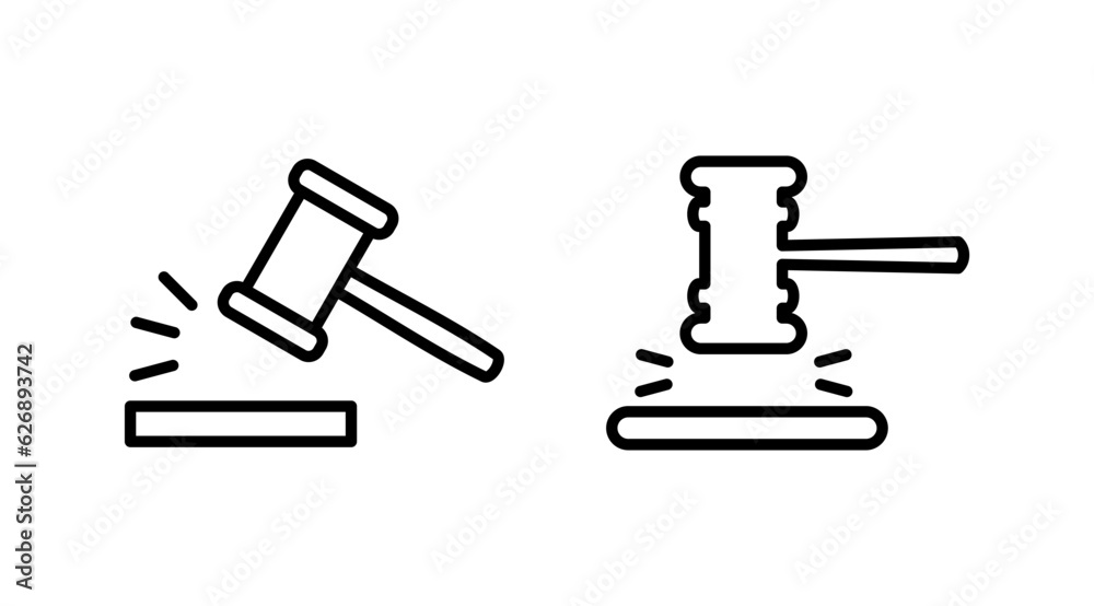 Gavel icon vector. judge gavel icon. auction hammer Gavel icon vector. judge gavel icon. auction hammer