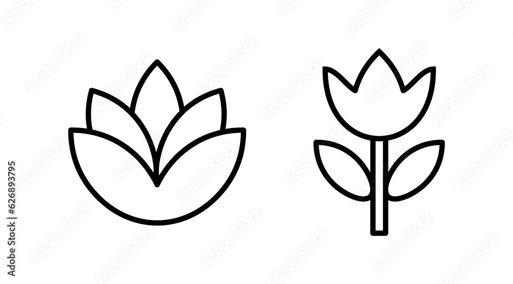 Flower icon vector. floral icon. flower logo Flower icon vector. floral icon. flower logo