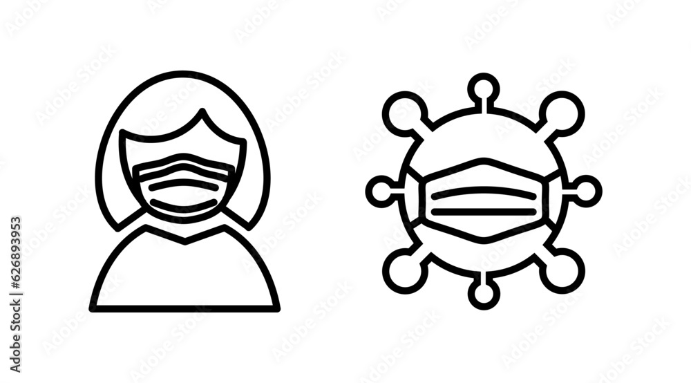 Face mask icon vector. medical Face Mask icon. Face mask icon vector. medical Face Mask icon.