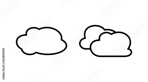 Cloud icon vector. cloud data. cloud services