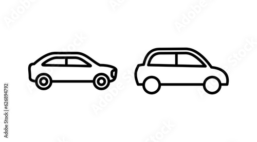 Car icon vector. Car sign. sedan