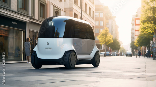 Alternative vehicle tech auto delivery automobile robot transportation car electricity future technology smart
