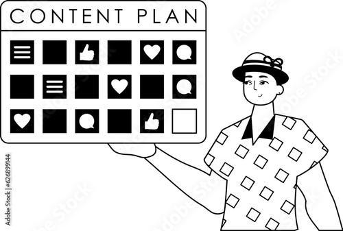 guy and message function . social polish metier ahead smother . bootleg and White analogue stylus. Trendy style, Vector Illustration