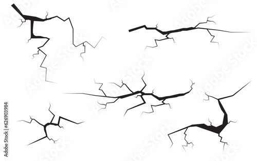 Photo Collection of crack vectors