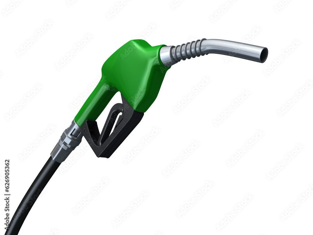 3d render green fuel pump (clipping path) 3d render green fuel pump (clipping path)