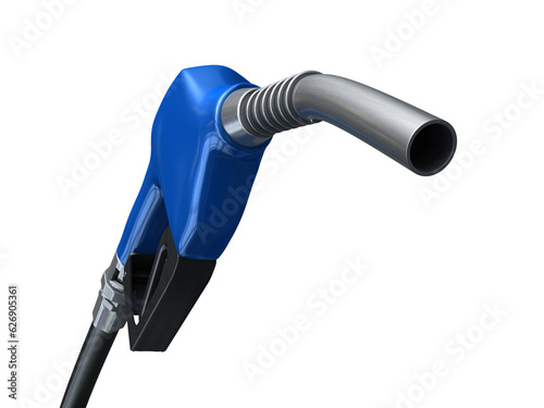 3d render fuel pump (clipping path)