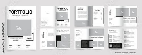 Architecture Portfolio Brochure and interior or real estate portfolio Template