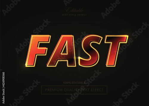 FAST VECTOR TEXT STYLE EFFECT