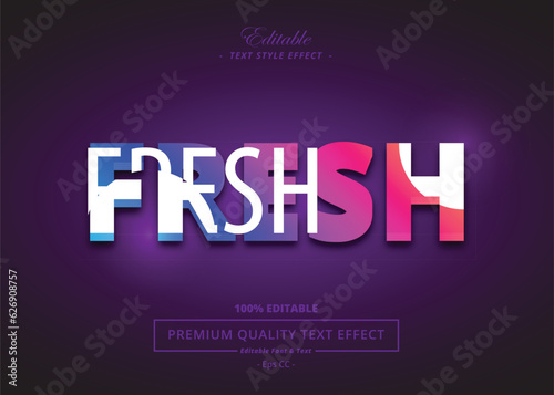 FRESH VECTOR TEXT STYLE EFFECT