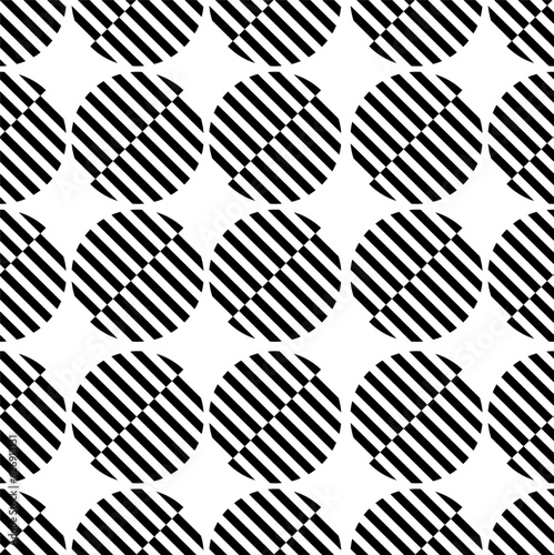 Seamless Geometric Round segmented circle pattern