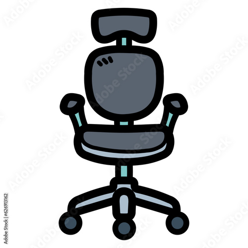 chair filled outline icon style © smalllike