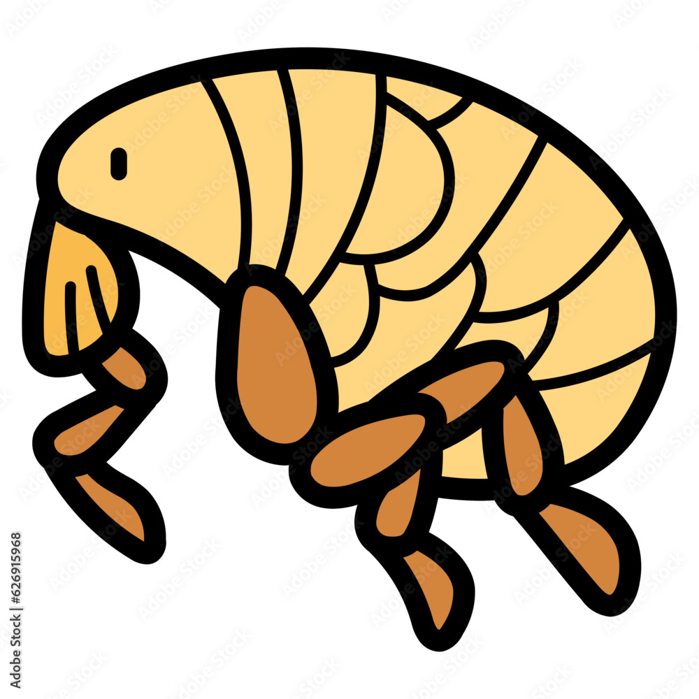 flea filled outline icon style flea filled outline icon style