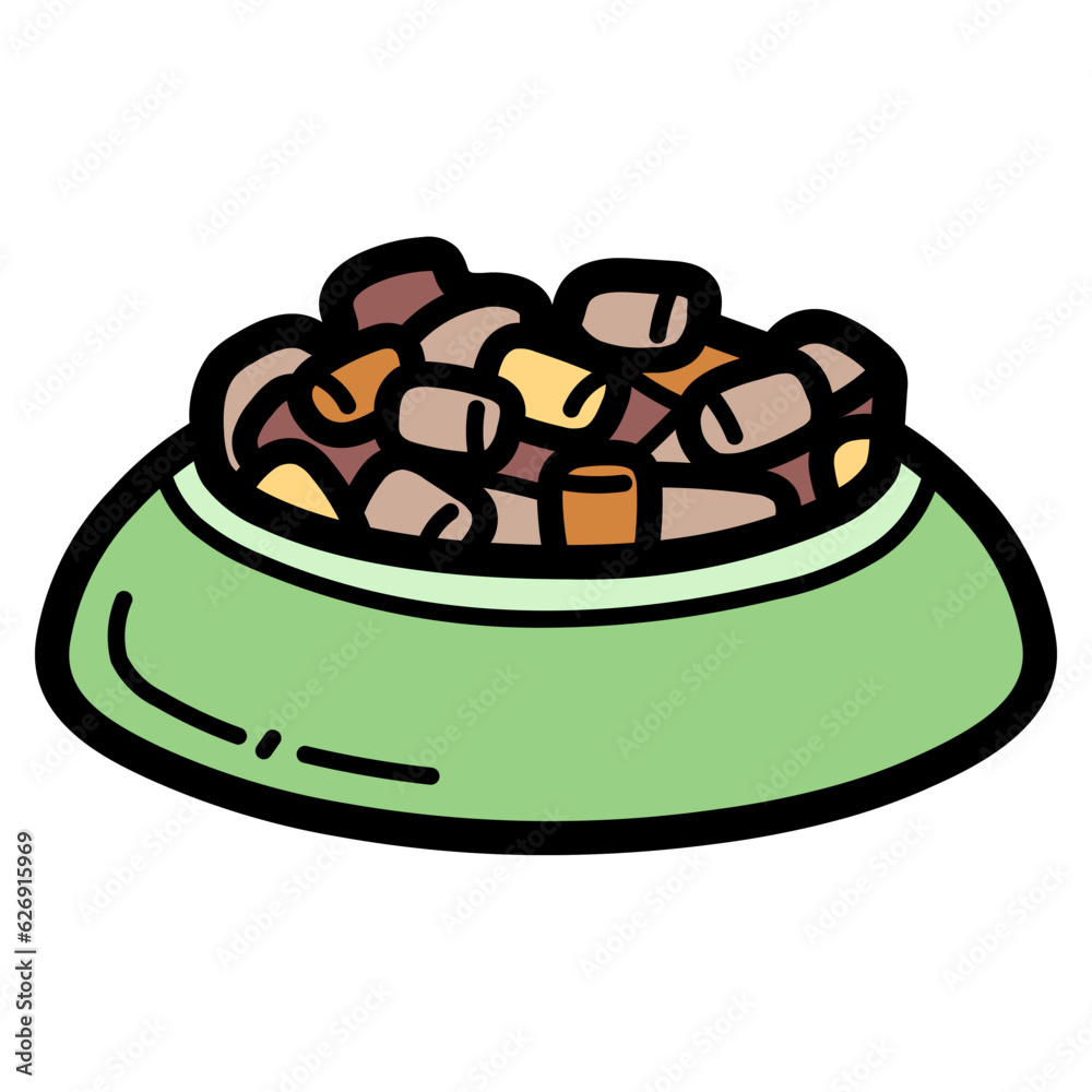 dog food filled outline icon style dog food filled outline icon style