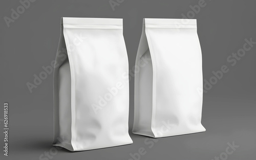 3d render coffee bag mockup template