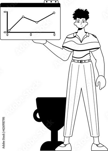 The derision holds a graph of emergence with positivist moral ability . entire injustice and lacuna analogue manner. Trendy style, Vector Illustration