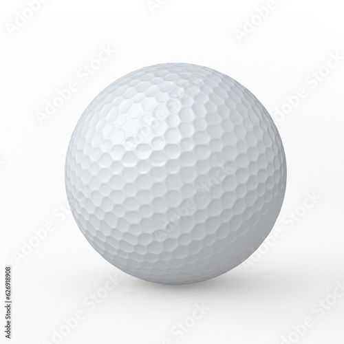 3d render golfball (clipping path)