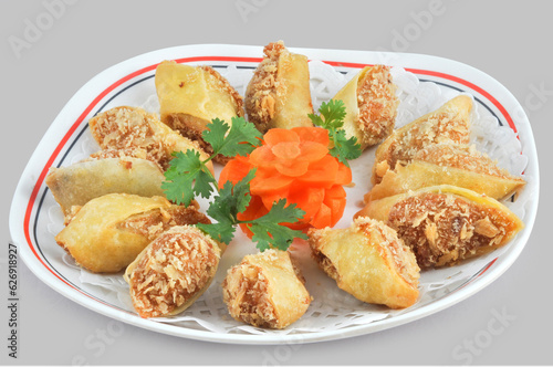 Deep Fried meatball with taro it's for snack