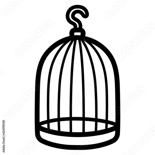 cage line icon style