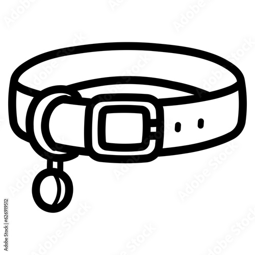 collar line icon style