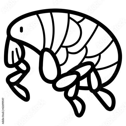 flea line icon style
