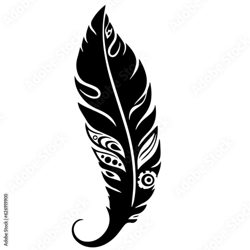 bird feather silhouette illustration 