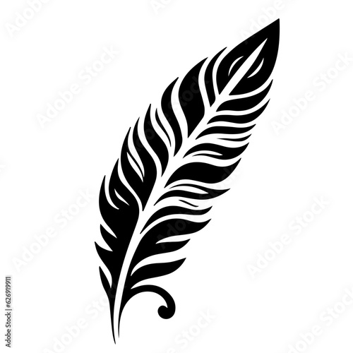 bird feather silhouette illustration 