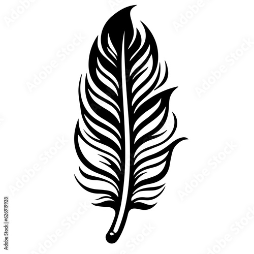 bird feather silhouette illustration 