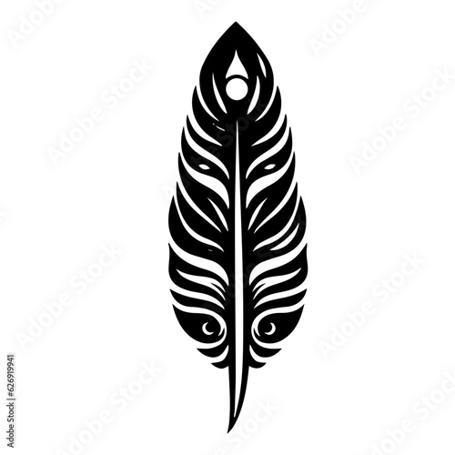 bird feather silhouette illustration 