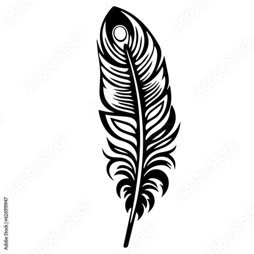 bird feather silhouette illustration 
