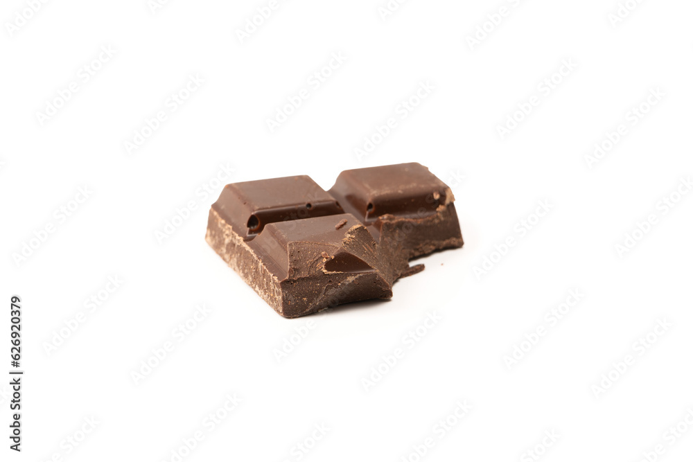 A chocolate bar isolated on white background. A chocolate bar isolated on white background.