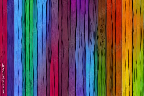 Colorful Wood Background, Rainbow Wood Background, Wood Background, AI Generative