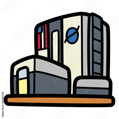 nasa filled outline icon style