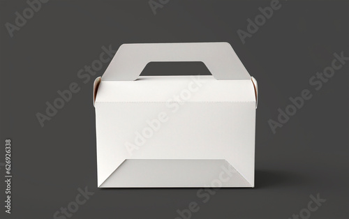 3d render of craft paper mockup template