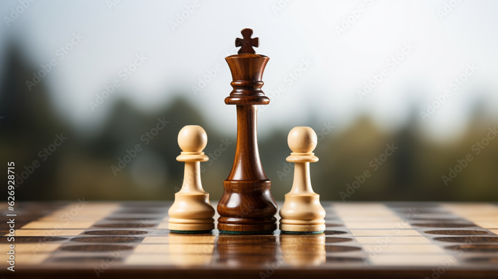 Chess Game use strategies to rules the board, Decision Making match, chess piece Isolated on Background, AI Generated Chess Game use strategies to rules the board, Decision Making match, chess piece Isolated on Background, AI Generated