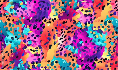 Wild animal skins textured wallpaper. Creative abstract leopard seamless surface pattern. For fabric design, Created with generative AI tools