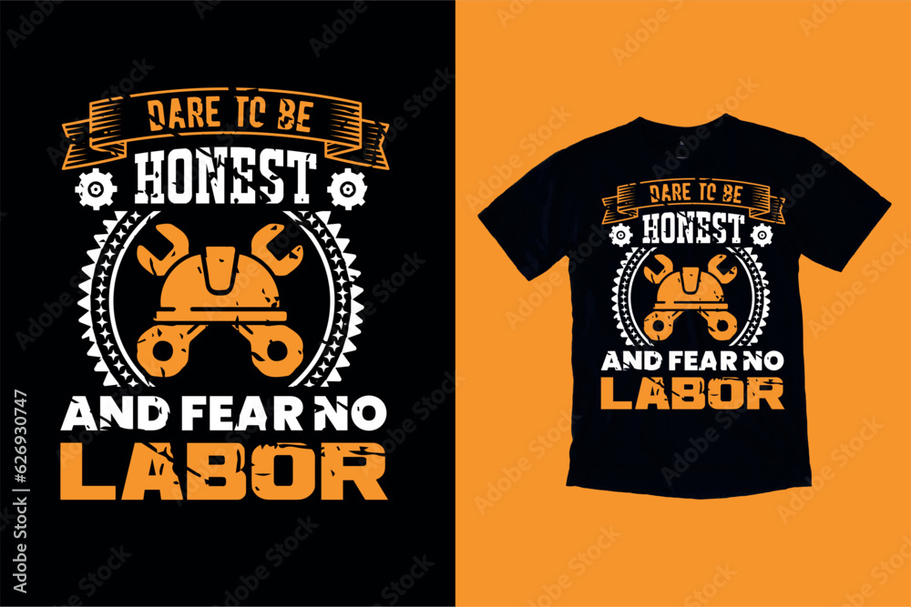 Labor Day t-shirt design & labor Day illustration