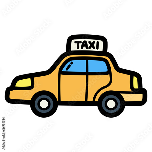 taxi filled outline icon style
