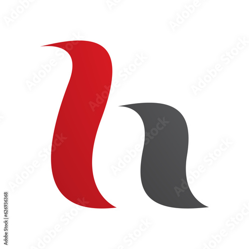 Wallpaper Mural Red and Black Calligraphic Letter H Icon Torontodigital.ca