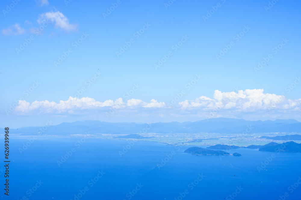 テラスから見る琵琶湖の絶景