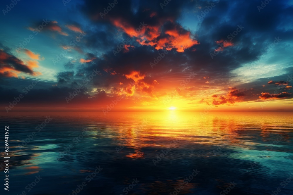 Colorful abstract sunset vivid. Generate Ai Colorful abstract sunset vivid. Generate Ai