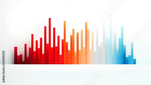 Colorful data science bars  symbolizing the visual representation of large data sets and the process of extracting useful insights from complex information. Generative AI