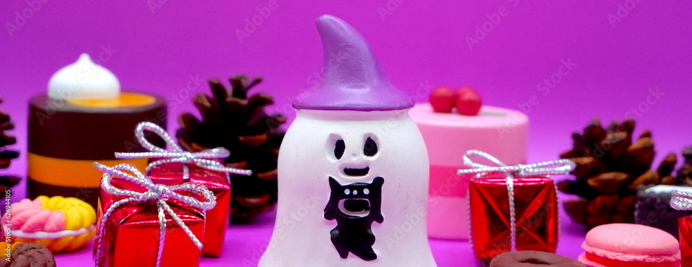 ハロウィンの紫色のイメージ ハロウィンの紫色のイメージ