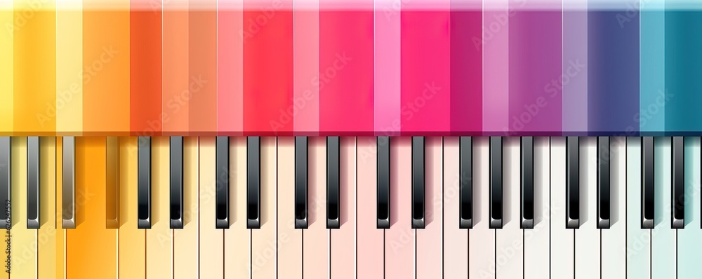 colorful piano keys background.piano keyboard background. colorful piano keys background.piano keyboard background.
