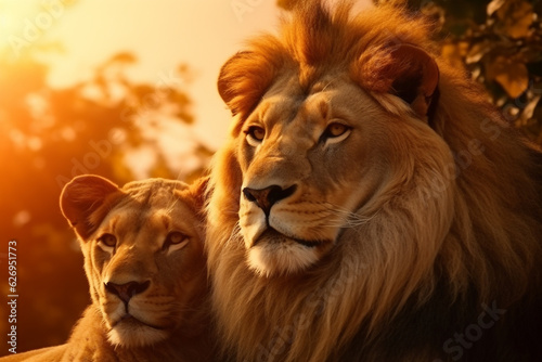 portrait of a lions © damien