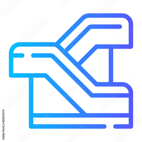 escalator gradient icon