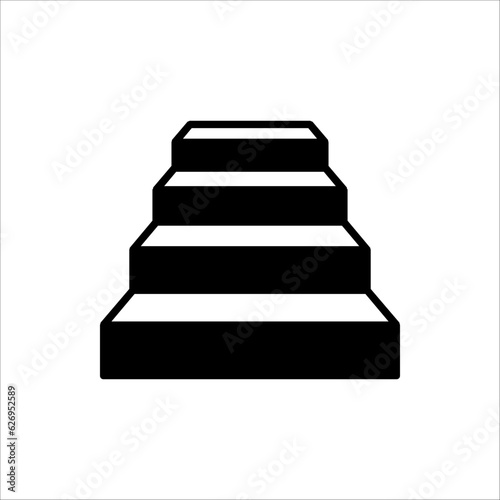 Stairs icon vector for web design, ui, and app. isolated on white background