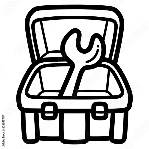 toolbox line icon style