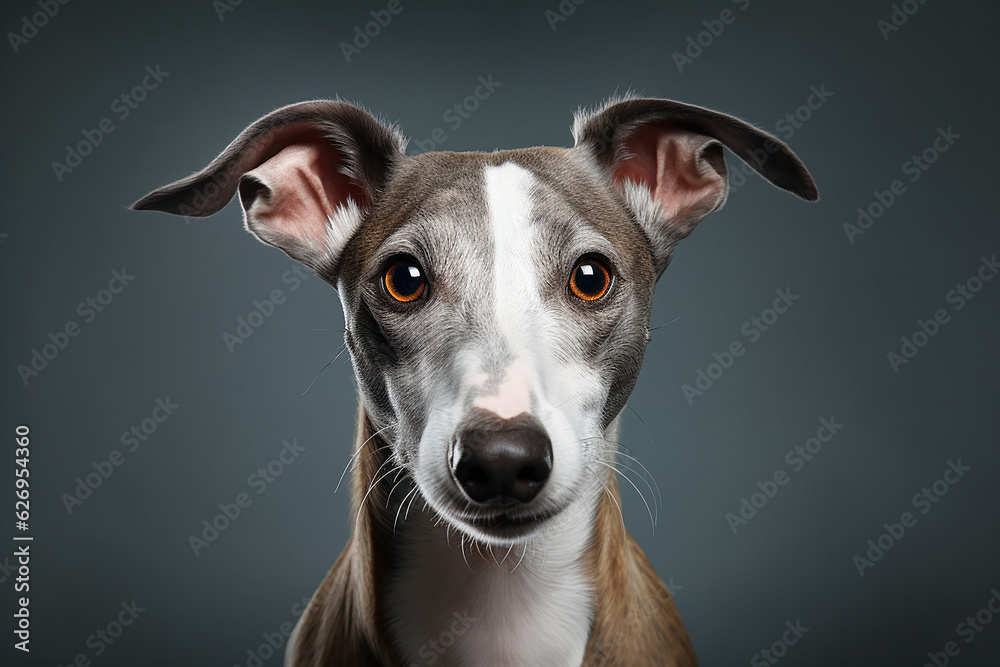 Portrait of a Whippet dog Portrait of a Whippet dog